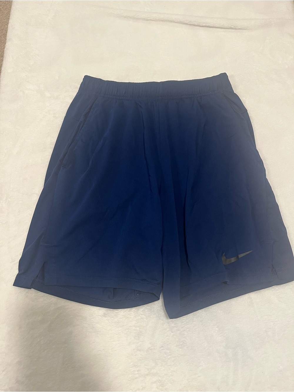 Nike Dri-Fit Men's Athletic Running Shorts - Size Medium - Navy Blue
